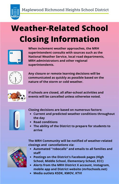 Weather-Related School Closing Information